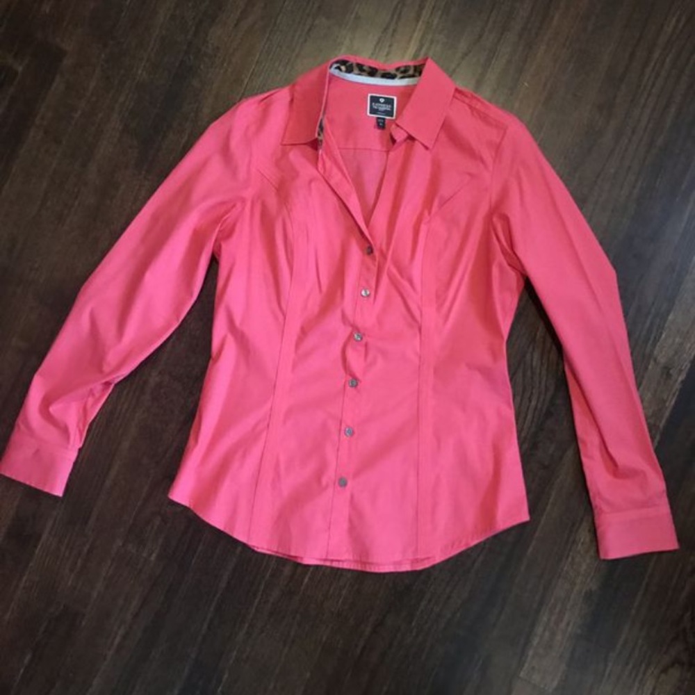 Express Fitted Dress Shirt - M